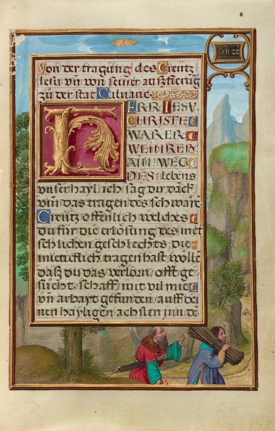 Rand mit Abraham und Isaak av Simon Bening