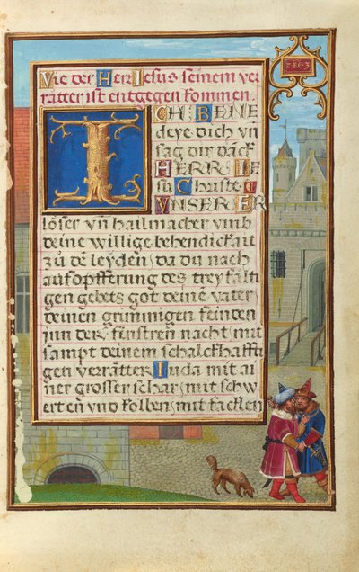 Rand mit Joab, der Abner ersticht av Simon Bening