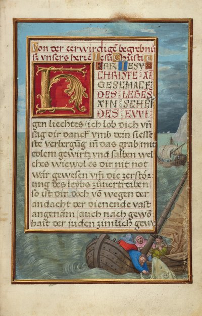 Rand mit Jona ins Meer geworfen av Simon Bening