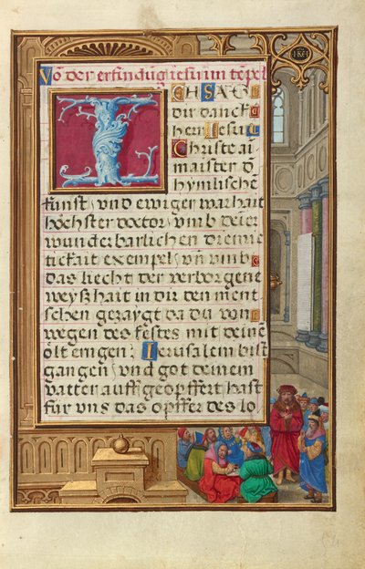 Samuel stellt Saul als König vor av Simon Bening