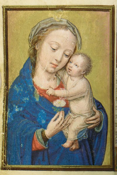 Folio från en miniatyrbok med timmar, användning av Rom, Brygge, 1530-35 av Simon Bening