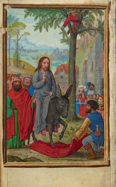 Der Einzug in Jerusalem av Simon Bening