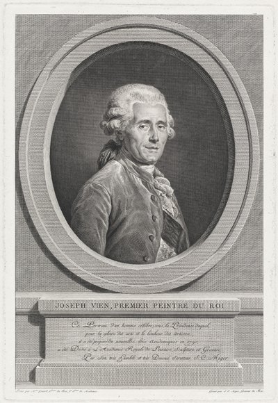 Joseph Vienne av Simon Charles Miger after Adélaïde Labille Guiard