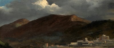 Molnstämning i månskenet i bergen av Simon Denis