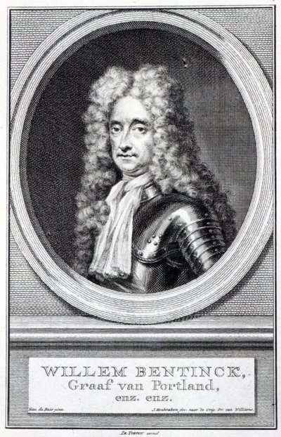 William Bentinck, 1:e earl av Portland, graverad av Jacobus Houbraken efter ett original av Robert Williams av Simon Du Bois