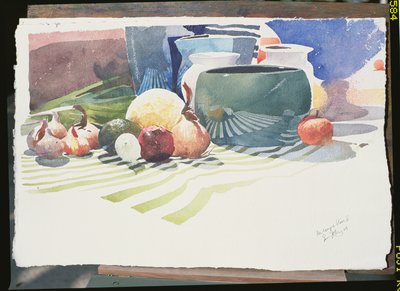 La Coupe Bleu II, 2003 (akvarell på papper) av Simon Fletcher