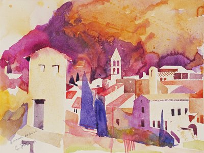 La Maison de Garel, 2004 (akvarell på papper) av Simon Fletcher