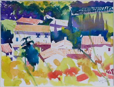 Sol i maj, 2009 (akvarell) av Simon Fletcher