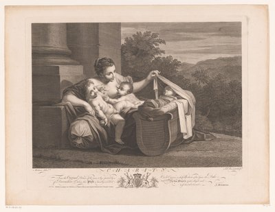 välgörenhet Välgörenhet (titel på objekt) 1600-talsmålningar från Devonshire Collection (serietitel) av Simon François Ravenet (le vieux)