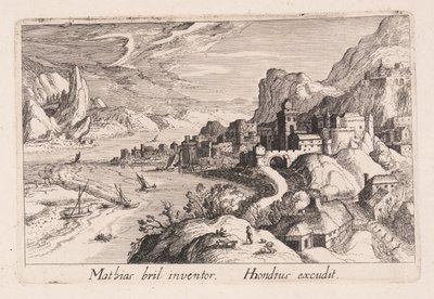Alpernas floddal, från Topographia Variarum Regionum av Simon Frisius