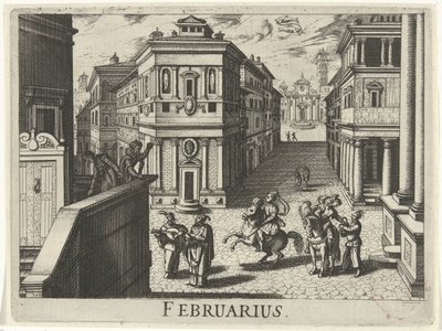 februari februari (titel på objekt) Tolv månader (serietitel) av Simon Frisius