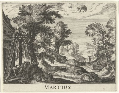 Mars Martius (titel på objekt) Tolv månader (serietitel) av Simon Frisius