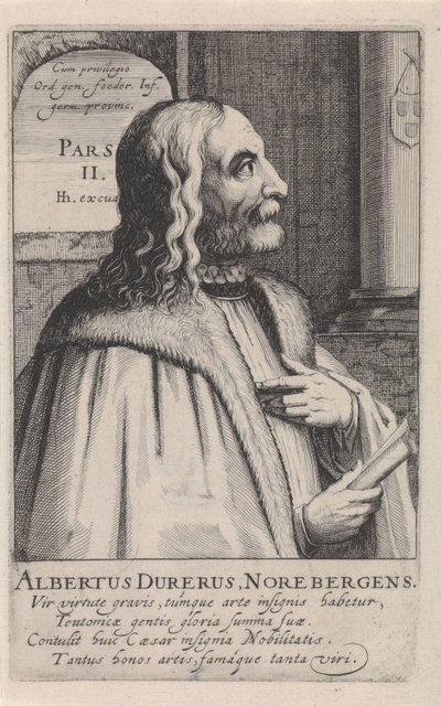 Porträtt av Albrecht Dürer av Simon Frisius