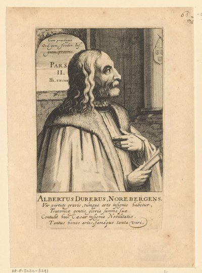 Porträtt av Albrecht Dürer av Simon Frisius