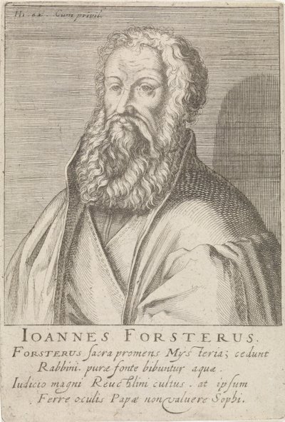 Porträtt av Johann Forster av Simon Frisius