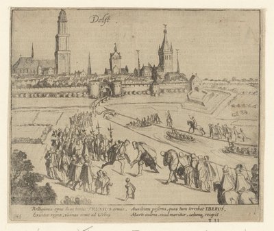 Truchsess tas emot i Delft, 1584 av Simon Frisius