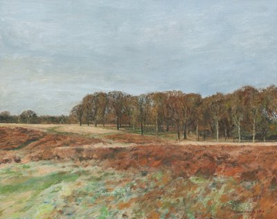 Richmond Park, 2019 (olja på duk) av Simon Neville