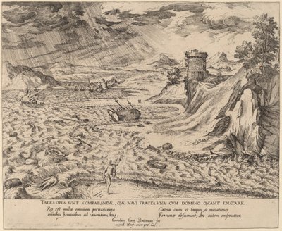 Skeppsbrottet av Simon Novellanus after Cornelis Cort