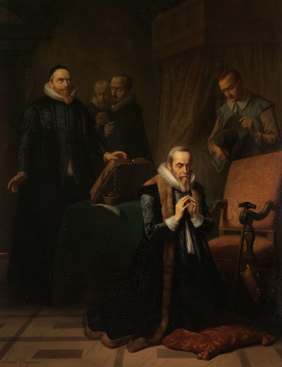 Johan van Oldenbarnevelts sista bön av Simon Opzoomer