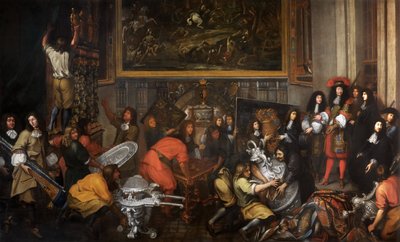 Ludvig XIV besöker Manufacture des Gobelins den 15 oktober 1667 av Simon Renard de Saint Andre