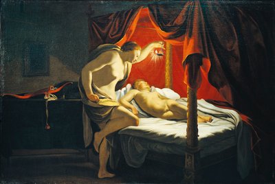 Frankrike, Lyon, Kärlek och psyke (olja på duk) av Simon Vouet