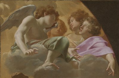 Modell för altartavla i Peterskyrkan av Simon Vouet