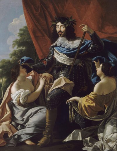 Porträtt av Ludvig XIII av Frankrike 1601-1643 av Simon, Vouet