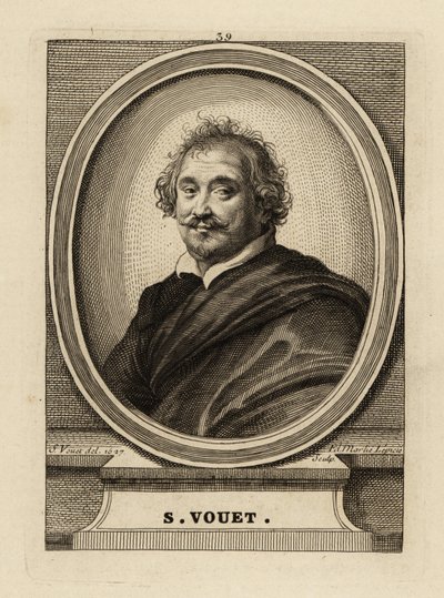 Porträtt av Simon Vouet av Simon Vouet