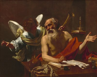 Sankt Hieronymus och ängeln av Simon Vouet