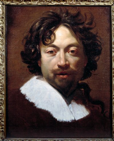 Självporträttmålning av Simon Vouet (1590-1649) cirka 1626-1627, 45x36 cm, Lyon, Museum of Fine Arts av Simon Vouet