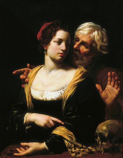 Det missanpassade paret (Vanitas). av Simon Vouet