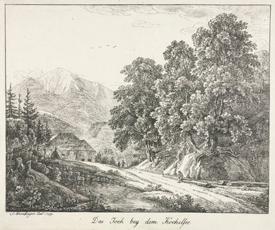 The Path by the Kochelsee, 1809. av Simon Warnberger