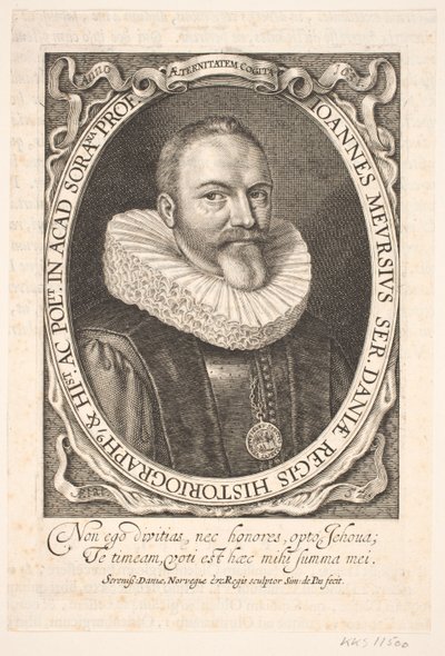 Johannes Meursius, congelig histograf av Simon de Pas