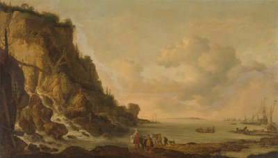 Klippiga kusten av Simon de Vlieger (attributed to)