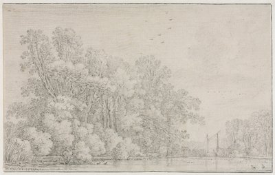 Flodlandskap, ca. 1650. av Simon de Vlieger
