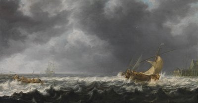 Stormigt hav av Simon de Vlieger