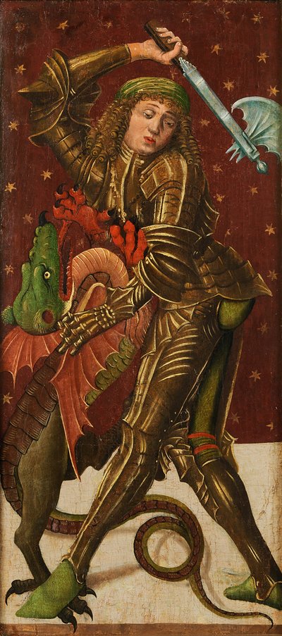 St George som dräpar draken av Simon von Taisten