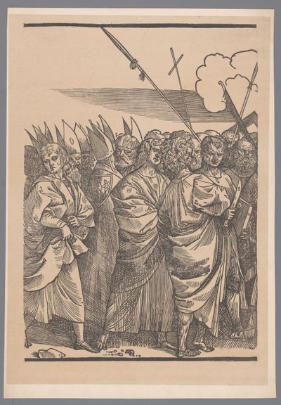 Reproduktion av tredje delen av tryckserien De Triomf van Christus efter Joos Lambrecht av Simonau and Toovey