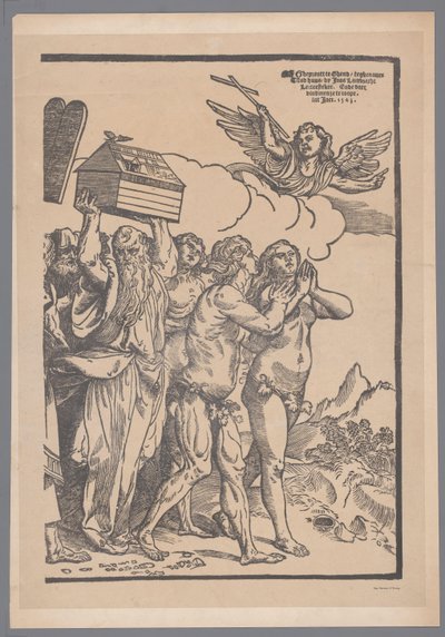 Reproduktion av den tionde och sista delen av tryckserien De Triomf van Christus efter Joos Lambrecht av Simonau and Toovey