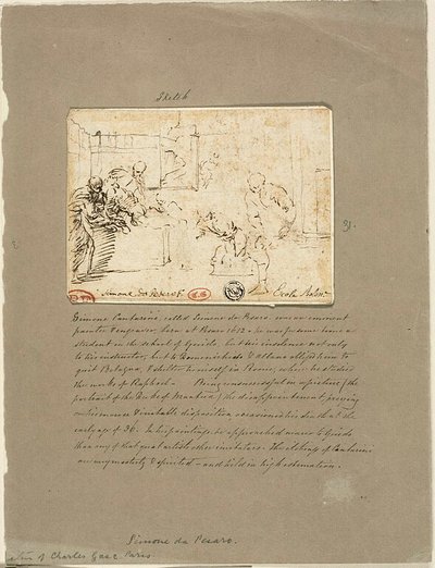 Historisk matta av Simone Cantarini
