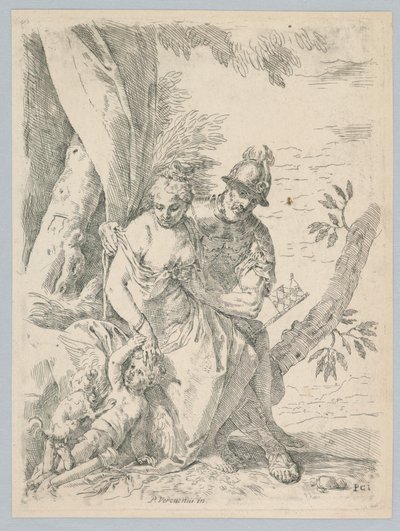 Mars, Venus och kärlek av Simone Cantarini