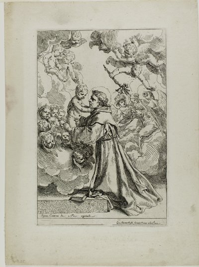 S:t Antonius av Padua av Simone Cantarini