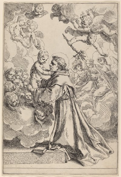 Den store Sankt Antonius av Padua av Simone Cantarini