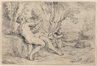 Venus och Adonis av Simone Cantarini