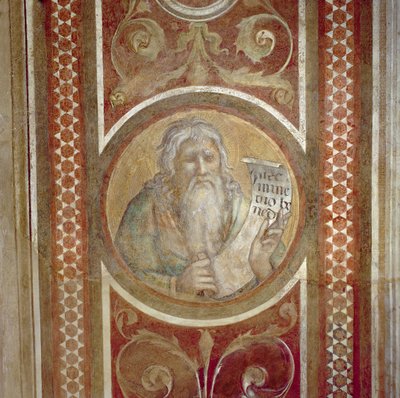 Maesta: Abraham, detalj från ramen av Simone Martini