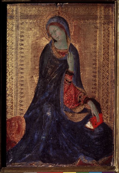 Virgin tillkännagivande. Målning av Simone Martini (1280/85-1344) av Simone Martini