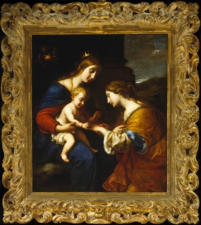 Saint Catherines mystiska äktenskap av Simone Pignoni
