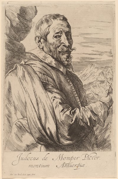 Jodocus de Momper av Sir Anthony van Dyck