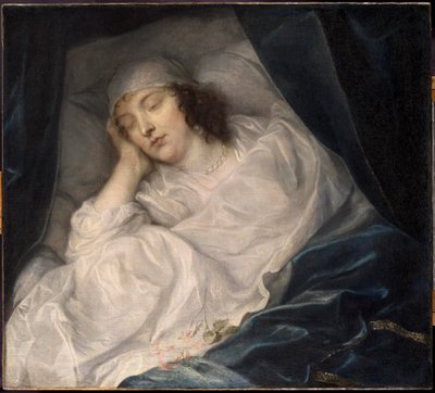 Venetia, Lady Digby, på sin dödsbädd av Sir Anthony van Dyck