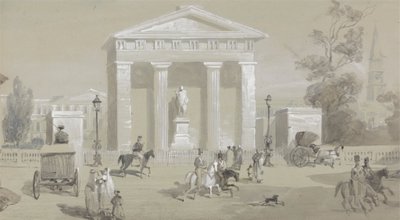Staty av markisen av Hastings på Tank Square - Calcutta av Sir Charles D